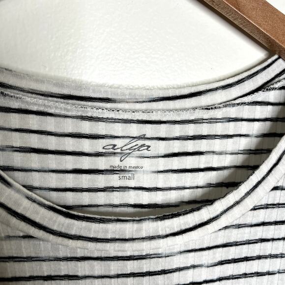 Alya Striped Peplum Top LAST CALL - Picture 3 of 5